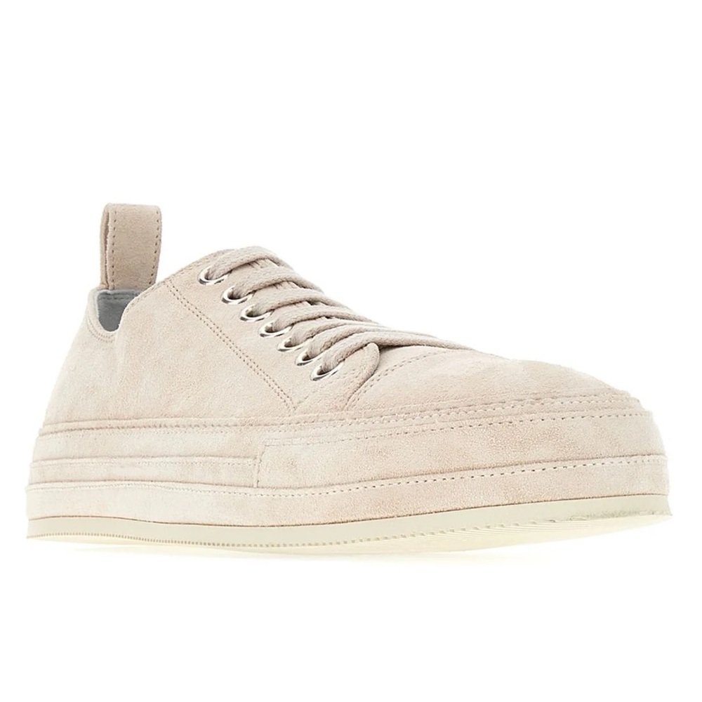 Ann Demeulemeester scamosciato blanco low top sneaker EU 40
